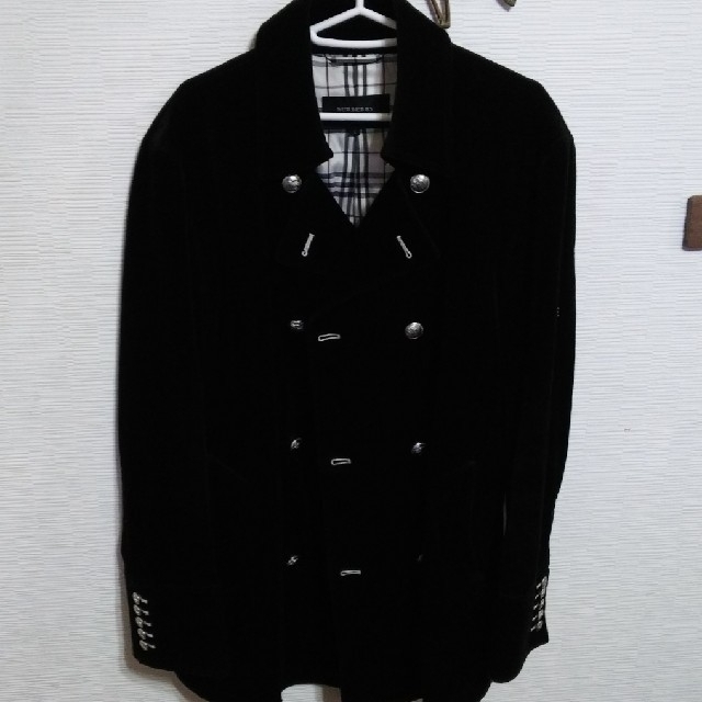 BURBERRY BLACK LABEL(バーバリーブラックレーベル)の美品！バーバリーブラックレーベルナポレオンハーフコート メンズのジャケット/アウター(ピーコート)の商品写真