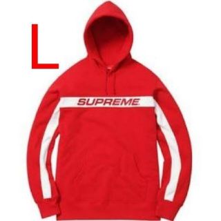 シュプリーム(Supreme)のL 正規品 17ss Full Stripe Hooded sweatshirt(パーカー)