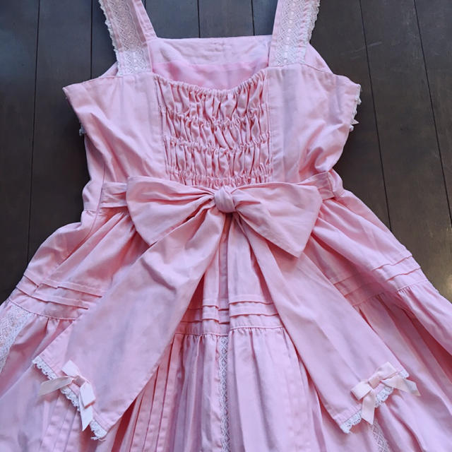 Angelic Pretty ピンク セット JSK ジャンパースカート リボン 1