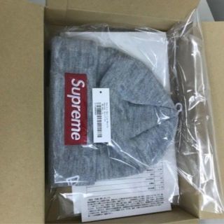 シュプリーム(Supreme)のSupreme New Era Box Logo Beanie ビーニー グレー(ニット帽/ビーニー)