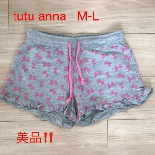 チュチュアンナ(tutuanna)のtutu annaチュチュアンナ  レディース リボン柄 ショートパンツ(ルームウェア)