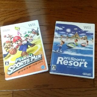 ウィー(Wii)のWiiマリオスポーツミックス   Wiiスポーツリゾート(家庭用ゲームソフト)