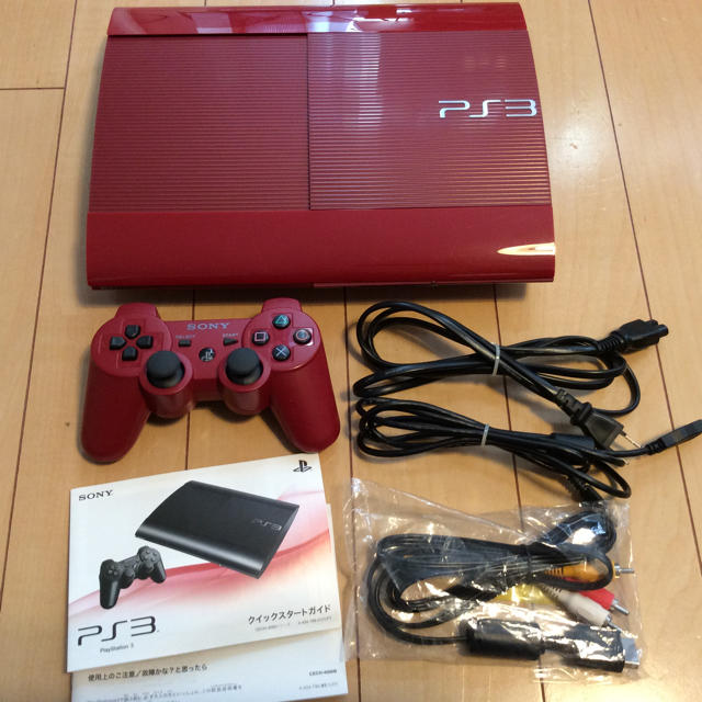 PlayStation3(プレイステーション3)の美品✨PS3プレステ3ガーネット・レッド250GB エンタメ/ホビーのゲームソフト/ゲーム機本体(家庭用ゲーム機本体)の商品写真
