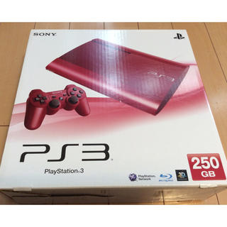 プレイステーション3(PlayStation3)の美品✨PS3プレステ3ガーネット・レッド250GB(家庭用ゲーム機本体)