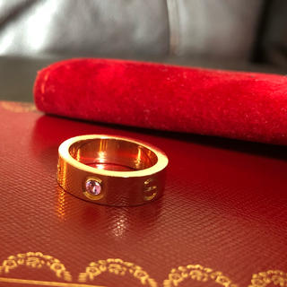 カルティエ(Cartier)のリカコ様 専用 カルティエ ラブリング ピンクダイアモンド YG 美品(リング(指輪))
