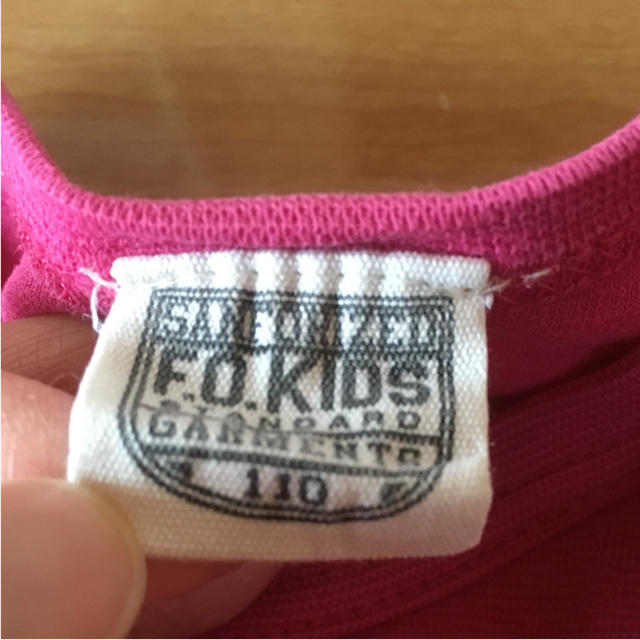 F.O.KIDS(エフオーキッズ)のF.O.KIDS  ピンクのロンT 110㎝ キッズ/ベビー/マタニティのキッズ服女の子用(90cm~)(Tシャツ/カットソー)の商品写真