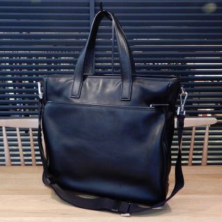 プラダ(PRADA)のやっくん様の 良品 プラダ 2way トート バッグ メンズ レザー ブラック(トートバッグ)