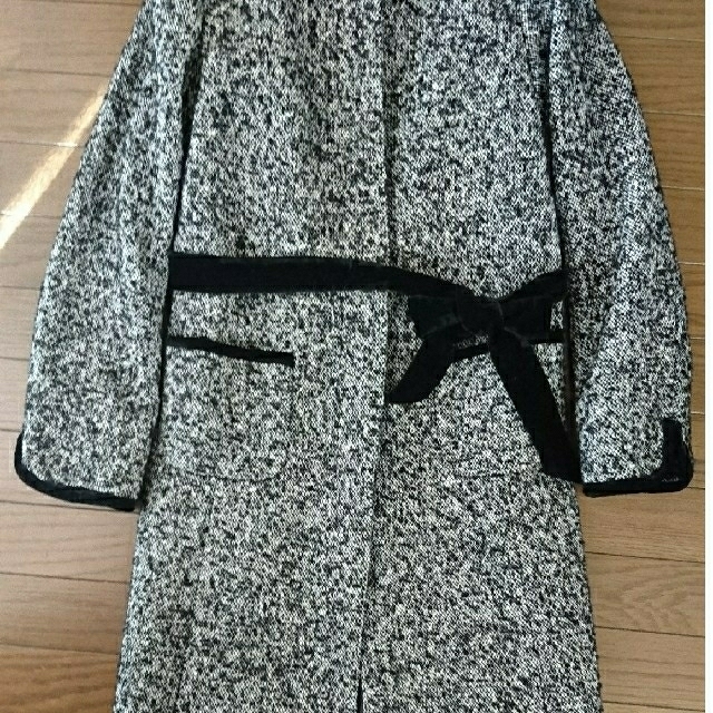 NARUMIYA INTERNATIONAL(ナルミヤ インターナショナル)のナルミヤ ツィード ロングコート 美品 レディースのジャケット/アウター(ロングコート)の商品写真