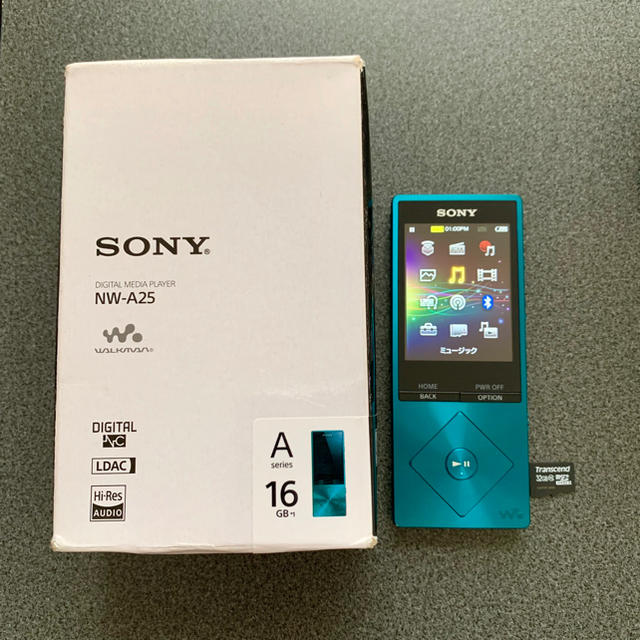 高評価】 SONY SONY WALKMAN NW-A25 16GB ビリジアンブルーの通販 by snknc326's  shop｜ソニーならラクマ