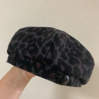 コーチ(COACH)のcoach ベレー帽 レオパード(ハンチング/ベレー帽)