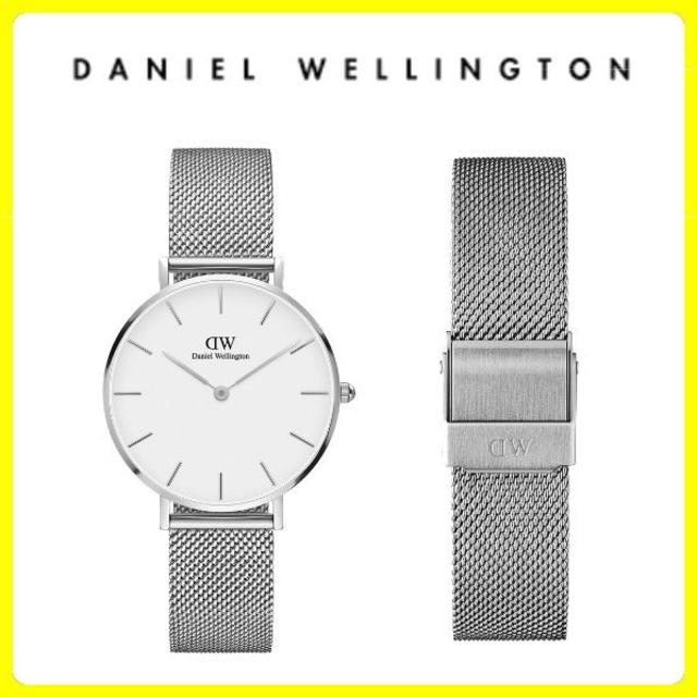 Daniel Wellington(ダニエルウェリントン)の【国内保証付】ダニエルウェリントン 32mm ブラック シルバー レディースのファッション小物(腕時計)の商品写真