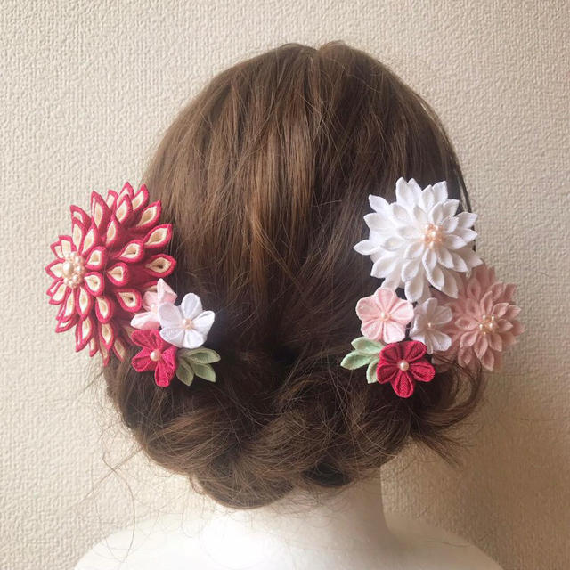 可憐な花嫁かんざし ハンドメイドのアクセサリー(ヘアアクセサリー)の商品写真