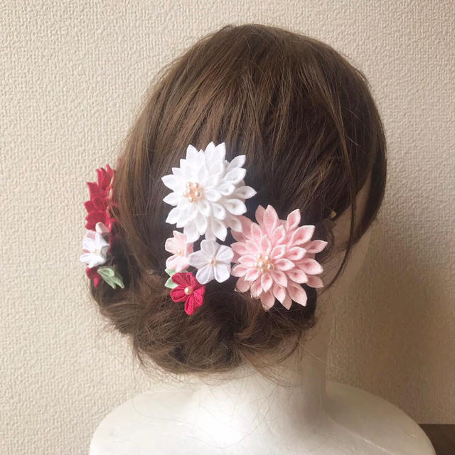 可憐な花嫁かんざし ハンドメイドのアクセサリー(ヘアアクセサリー)の商品写真