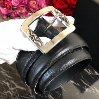 Chrome Hearts - Chrome hearts クロムハーツ レザー ベルト 32 黒 OTJ