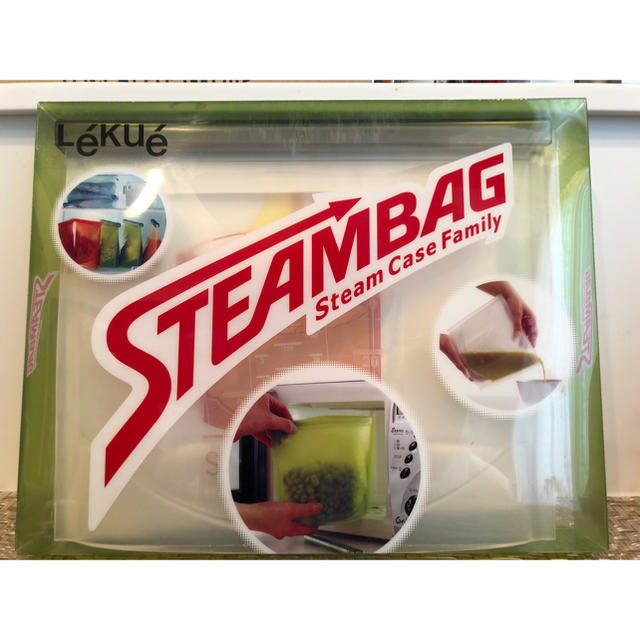 Lekue(ルクエ)のルクエ スチームバッグ クリア インテリア/住まい/日用品のキッチン/食器(調理道具/製菓道具)の商品写真