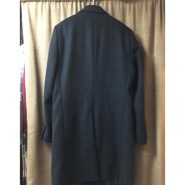 UNIQLO(ユニクロ)のユニクロ カシミア混ウールチェスターコート 黒 Mサイズ メンズのジャケット/アウター(チェスターコート)の商品写真