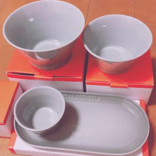 ルクルーゼ(LE CREUSET)のルクルーゼ 4点セット ボウル オブロングプレート ココットエブリィ(食器)