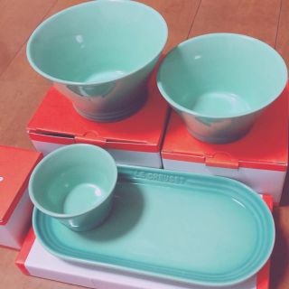 ルクルーゼ(LE CREUSET)のルクルーゼ 4点セット ボウル オブロングプレート ココットエブリィ(食器)