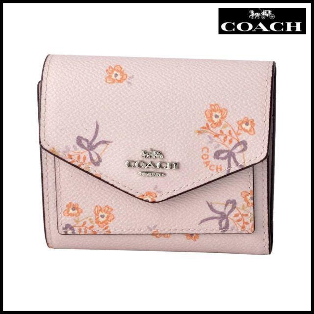 COACH(コーチ)のコーチ COACH 29710フローラル ボウ プリント 三つ折り ミニ財布 レディースのファッション小物(財布)の商品写真