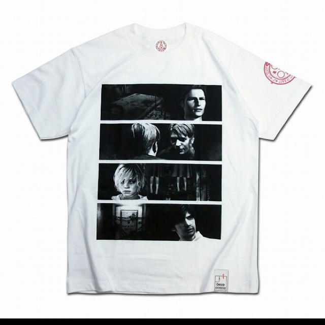 KONAMI(コナミ)の廃盤 Gecco × 豆魚雷 Tシャツ サイレントヒル ゲーム ホワイト XXL メンズのトップス(Tシャツ/カットソー(半袖/袖なし))の商品写真