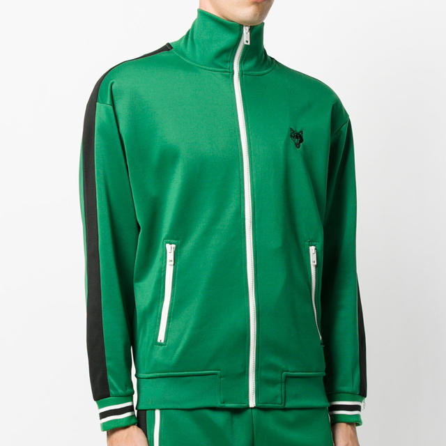 DIESEL(ディーゼル)の Diesel Stripe Detail Track Jacket GREEN メンズのトップス(ジャージ)の商品写真