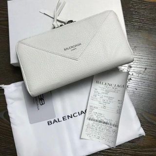 BALENCIAGA 長財布 白 | clinvida.com.br