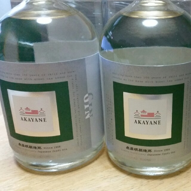 【値下げOK】AKAYANE クラフトジン 緑茶 ３本セット 食品/飲料/酒の酒(蒸留酒/スピリッツ)の商品写真