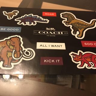 コーチ(COACH)のCOACH 恐竜シール(ノベルティグッズ)