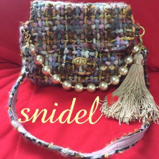 スナイデル(SNIDEL)のsnidel♡ツィード♡bag(ショルダーバッグ)