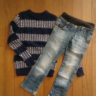 ギャップキッズ(GAP Kids)のGAP セーター  JUNK STORE デニムパンツ 子ども キッズ(ニット)