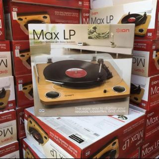 ION Audio Max LP レコードプレーヤー USB端子 スピーカー内蔵(ポータブルプレーヤー)