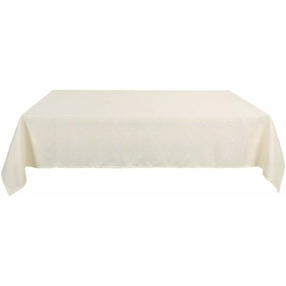 テーブルクロス ベージュ シンプル 無地 撥水加工 洗濯可 長方形 ロングサイズ(テーブル用品)