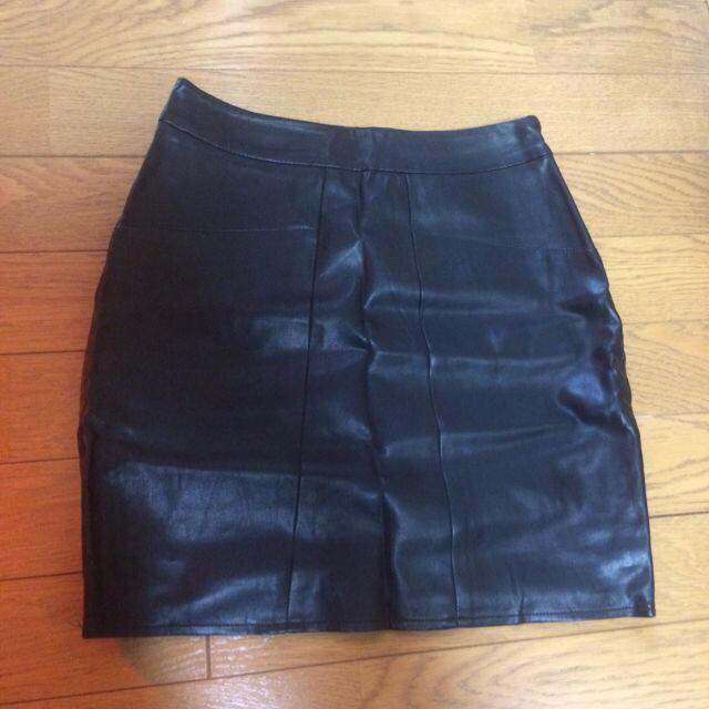 MURUA(ムルーア)のレザータイトスカート レディースのスカート(ミニスカート)の商品写真