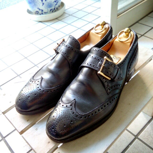 美品 クロケット&ジョーンズ LANSDOWNE 8E シングルモンク