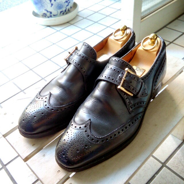 美品 クロケット&ジョーンズ LANSDOWNE 8E シングルモンク