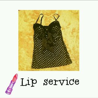 リップサービス(LIP SERVICE)の箔ドットコルセットキャミ(キャミソール)