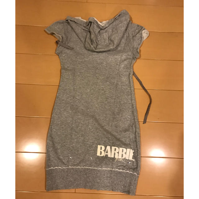 Barbie(バービー)のBarbieバービー♡150ロングジレ パーカー キッズ/ベビー/マタニティのキッズ服女の子用(90cm~)(コート)の商品写真