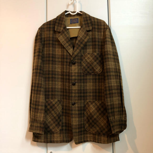 【90s、usa製◎】PENDLETON ツイードウール　ポンチョコート