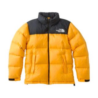 ザノースフェイス(THE NORTH FACE)のthe north face nuptse jacket ヌプシ イエロー M(ダウンジャケット)