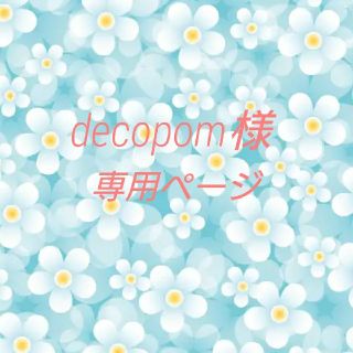 decopom様専用ページ(リング)