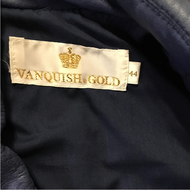 VANQUISH(ヴァンキッシュ)のつけものさま専用 VANQUISH GOLD 羊皮 ライダースジャケット メンズのジャケット/アウター(レザージャケット)の商品写真