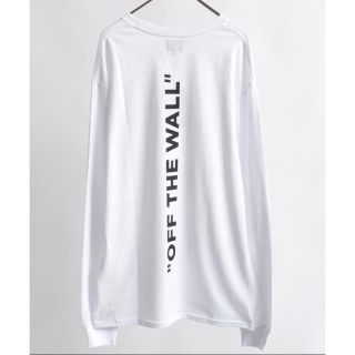 ヴァンズ(VANS)のVANS ロゴロンT ホワイト(Tシャツ(長袖/七分))