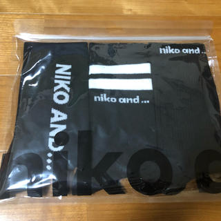 ニコアンド(niko and...)の新品・未使用 niko and...  ニコアンド 3足 ソックス 黒(ソックス)
