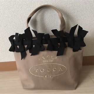 トッカ(TOCCA)の美品 トッカ リボン トートバッグ(トートバッグ)