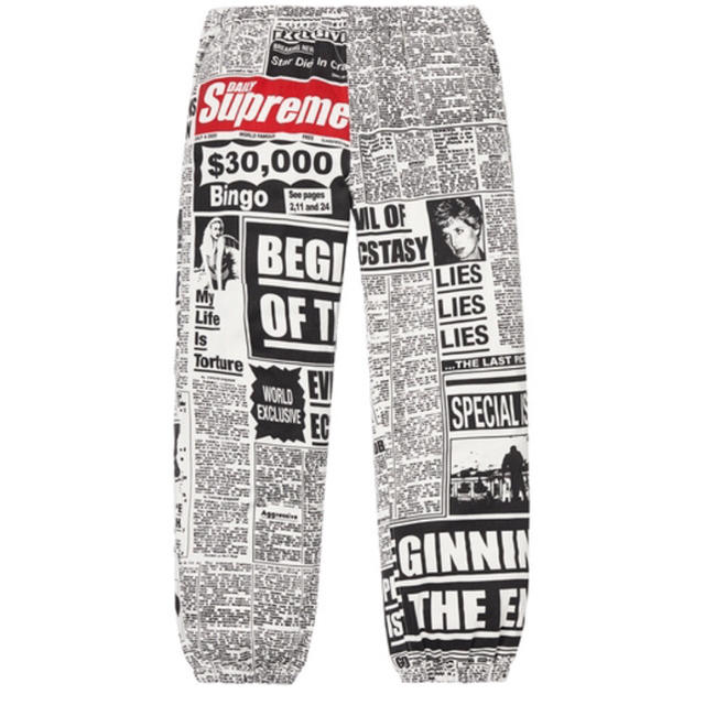 Supreme(シュプリーム)の【新品送料込】Supreme Newsprint Skate Pant メンズのパンツ(その他)の商品写真