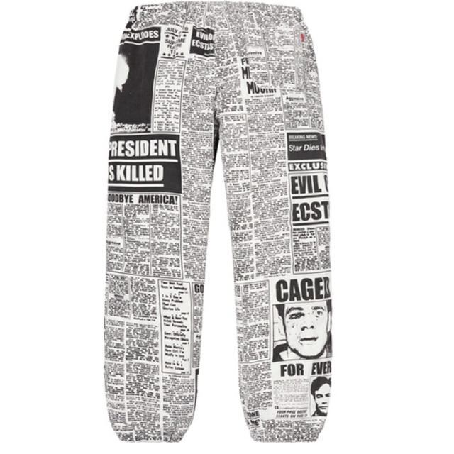 Supreme(シュプリーム)の【新品送料込】Supreme Newsprint Skate Pant メンズのパンツ(その他)の商品写真