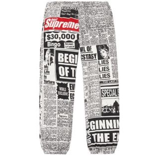 シュプリーム(Supreme)の【新品送料込】Supreme Newsprint Skate Pant(その他)