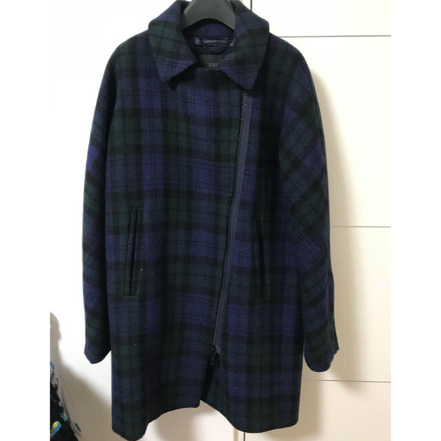 J crew タータンチェックウールコート ニューヨーク購入 S 定価6万