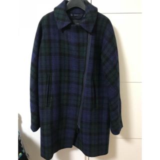 ジェイクルー(J.Crew)のJ crew タータンチェックウールコート ニューヨーク購入 S 定価6万(ロングコート)