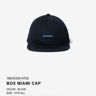 DESCENDANT Miami BOX CAP